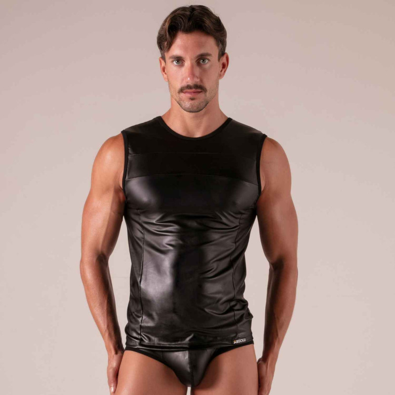 Master Tank Top - Erotic Men’s Faux Leather Tank Top