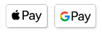 Payment with Apple Pay and Google Pay accepted